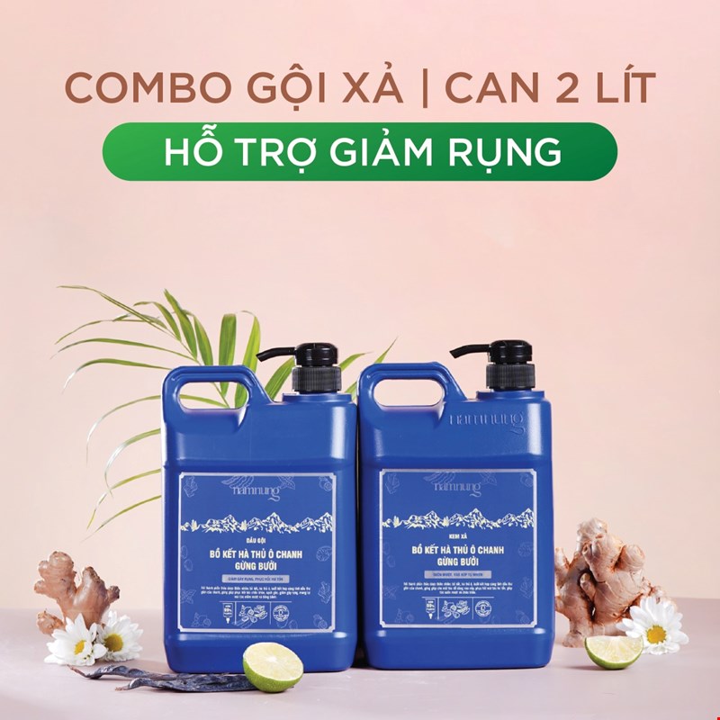 Can Dầu Xả Thảo Dược NamNung 2L